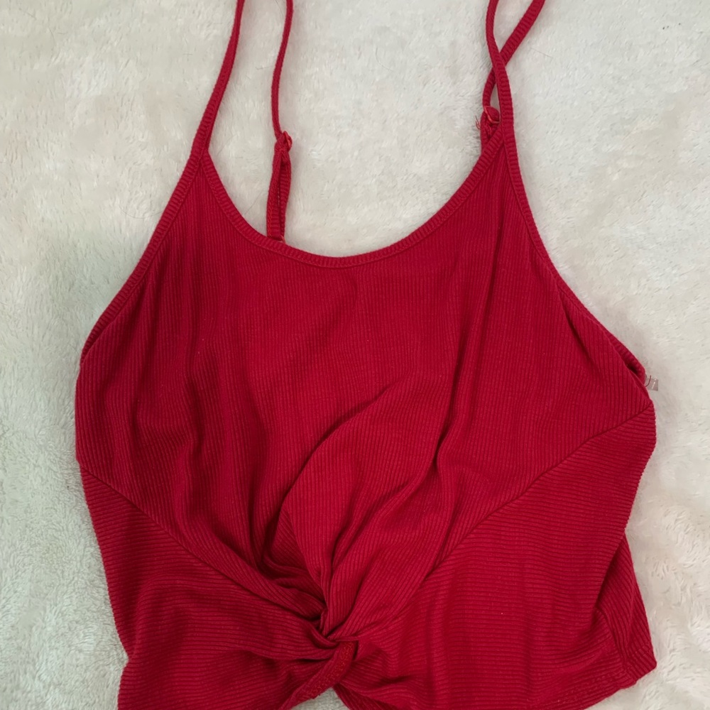 red tank top